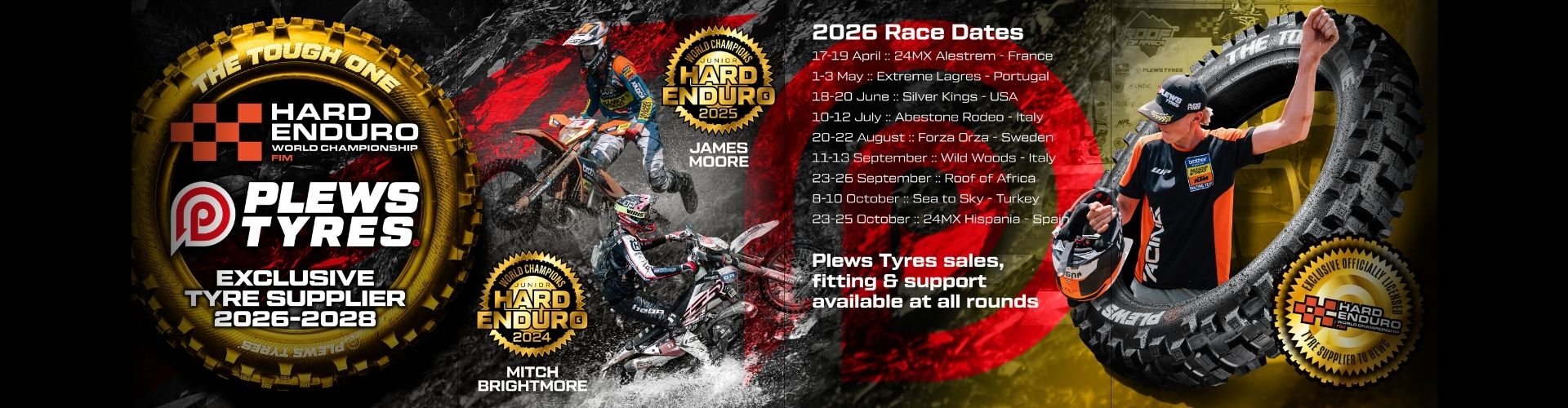 Three-Year Exclusive: Plews Tyres Partners with FIM Hard Enduro World Championship